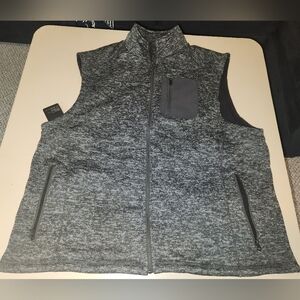 Mens Gray/Black Hammacher Schlemmer Rechargeable Heated Vest Size XL NEW